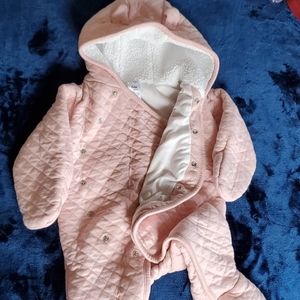 Quilted winter hoodie